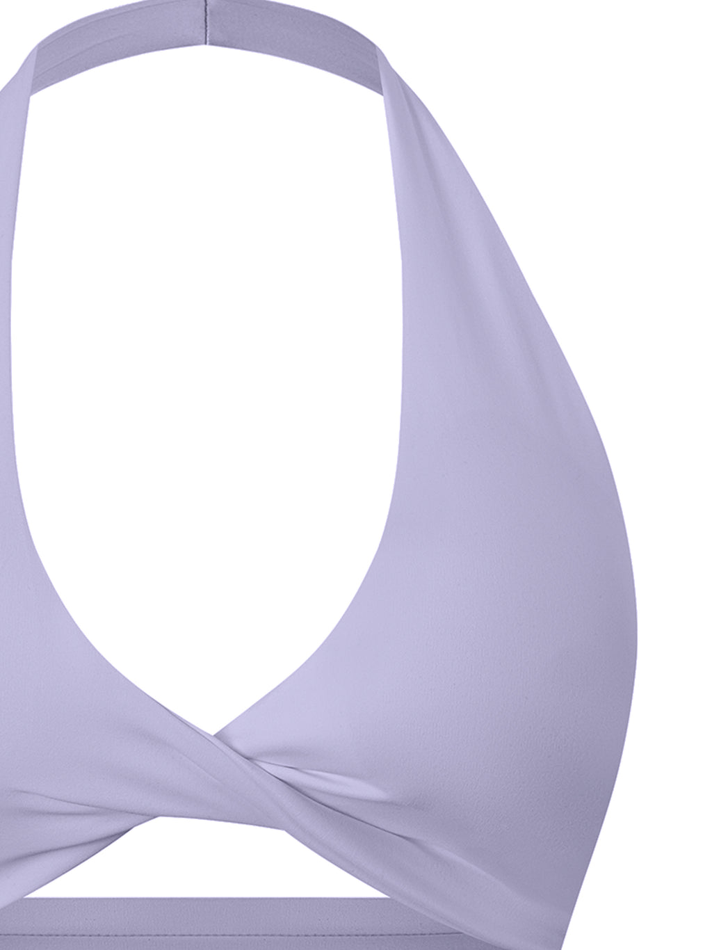 EveCodex Women's Pleated Halter Sports Bra